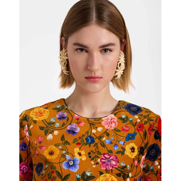 La DoubleJ Mini Swing Dress in Botticelli Rust, view 5