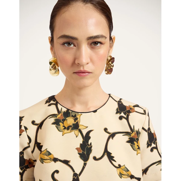 La DoubleJ Mini Swing Dress in Buttercup White at Luxury Shoes 