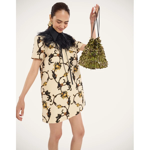 La DoubleJ Mini Swing Dress in Buttercup White at Luxury Shoes 