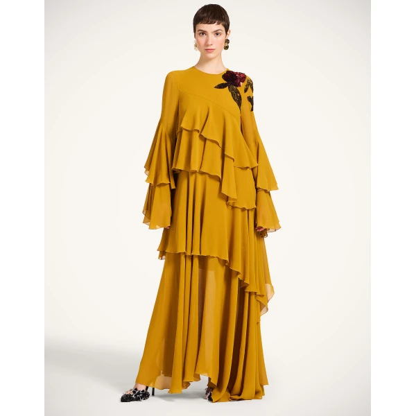 La DoubleJ Naiad Dress in Dark Yellow, view 5
