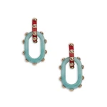 La DoubleJ Nefertiti Double Earrings in Red