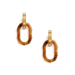 La DoubleJ Nefertiti Double Earrings in Rust