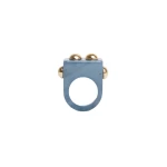 La DoubleJ Nefertiti Ring in Teal