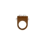 La DoubleJ Nefertiti Ring in Tortoiseshell