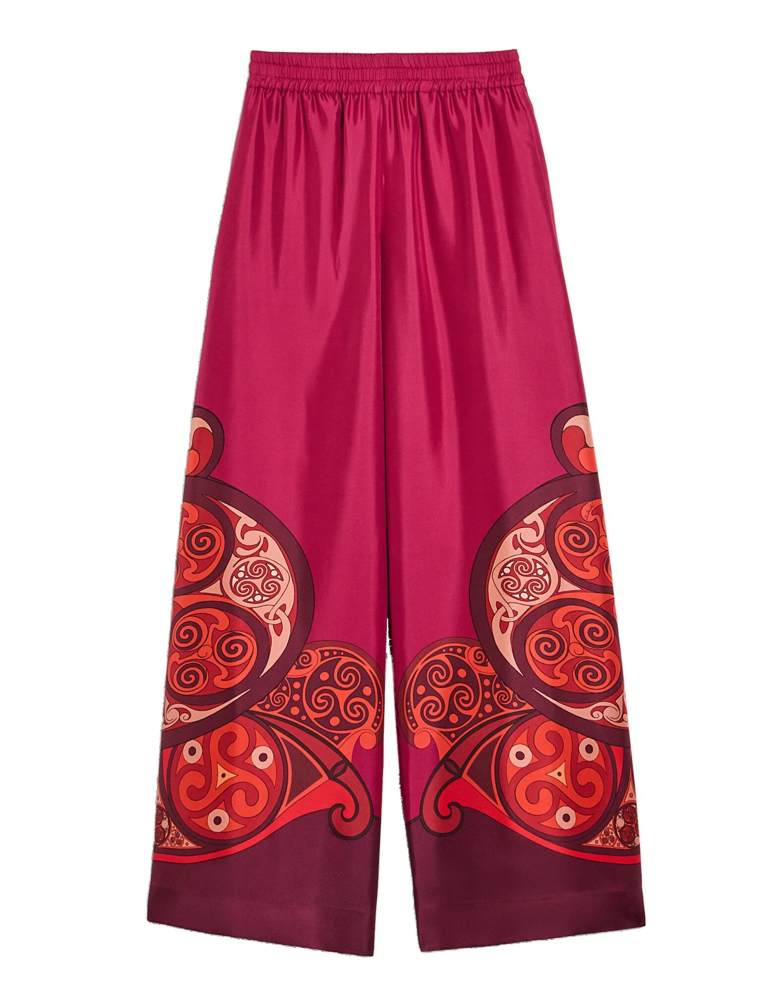 La DoubleJ Palazzo Pants in Alchemy Dark Red at Luxury Shoes La DoubleJ Palazzo Pants in Alchemy Dark Red at Luxury Shoes
