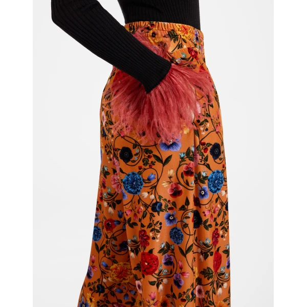La DoubleJ Palazzo Pants in Botticelli Rust, view 4