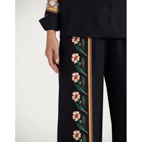 La DoubleJ Palazzo Pants in Dazed Black, view 4
