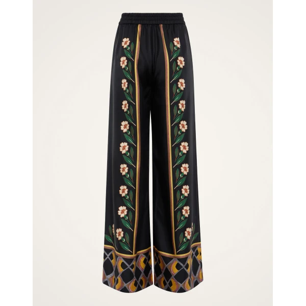 La DoubleJ Palazzo Pants in Dazed Black, view 5