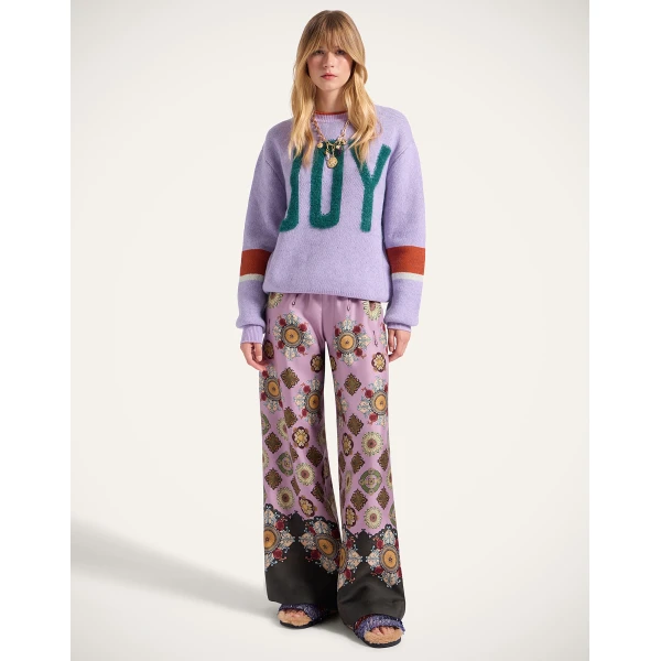 La DoubleJ Palazzo Pants in Nucleus Dusty Pink at Luxury Shoes 