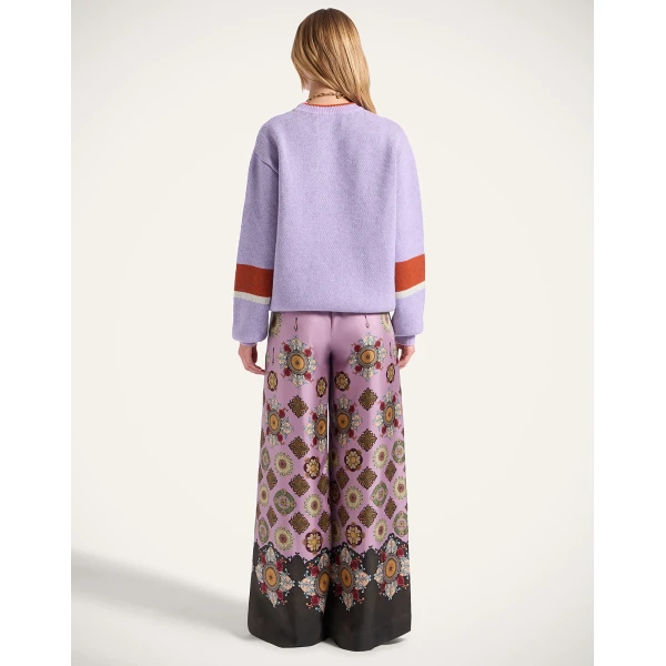 La DoubleJ Palazzo Pants in Nucleus Dusty Pink at Luxury Shoes 
