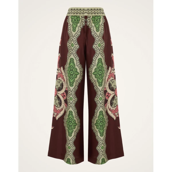 La DoubleJ Palazzo Pants in Portal Brown, view 6