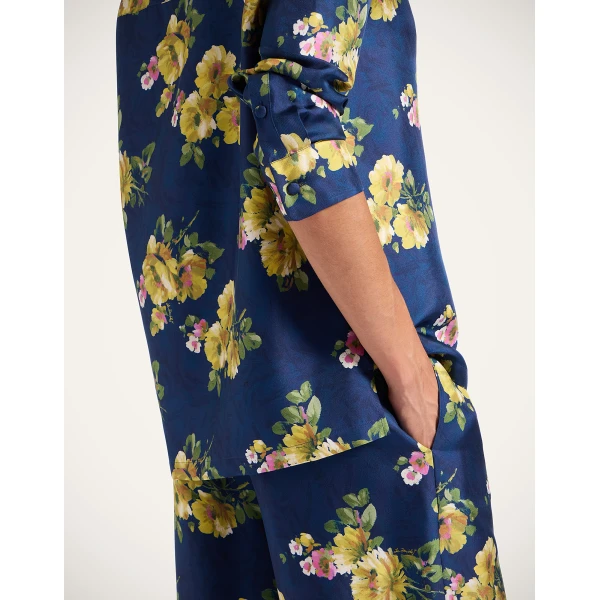 La DoubleJ Palazzo Pants in Riptide Midnight Blue, view 5