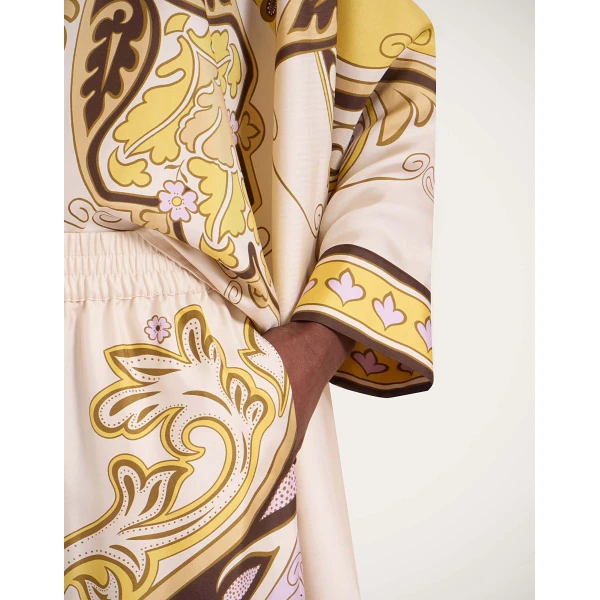La DoubleJ Palazzo Pants in Spells Yellow, view 4