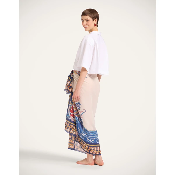 La DoubleJ Pareo in Lemuria Blue at Luxury Shoes 