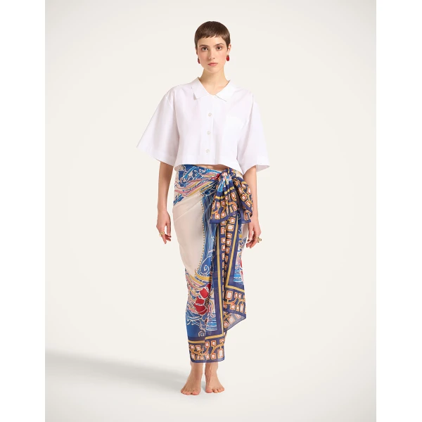 La DoubleJ Pareo in Lemuria Blue at Luxury Shoes 