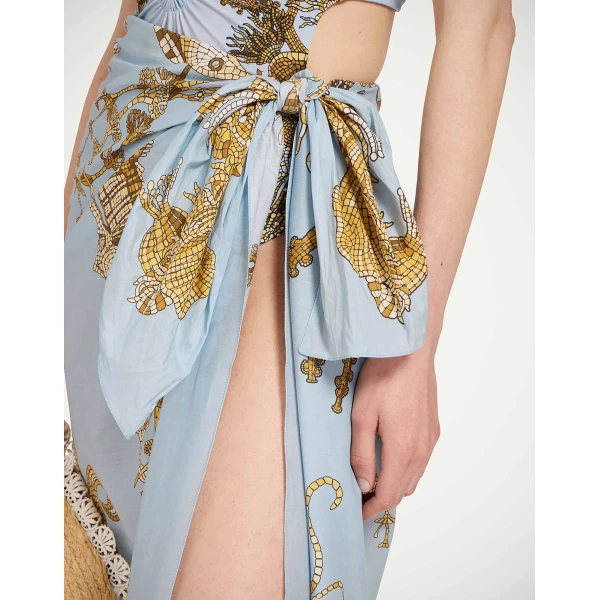 La DoubleJ Pareo in Oceania Light Blue at Luxury Shoes 