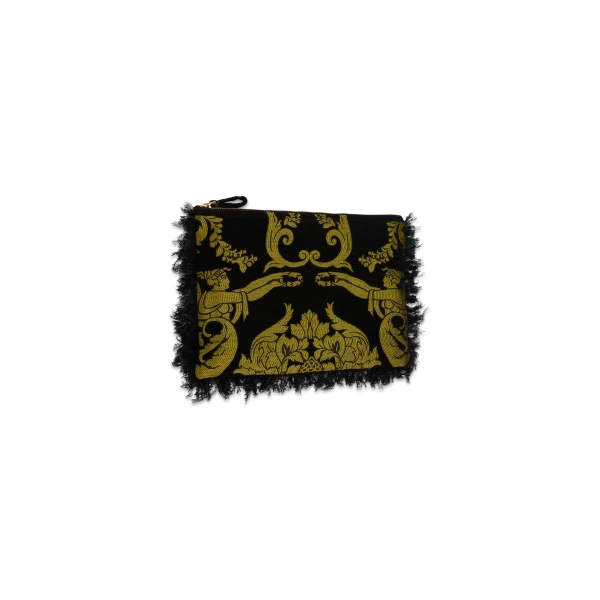La DoubleJ Party Pochette in Cherubs Black at Luxury Shoes 