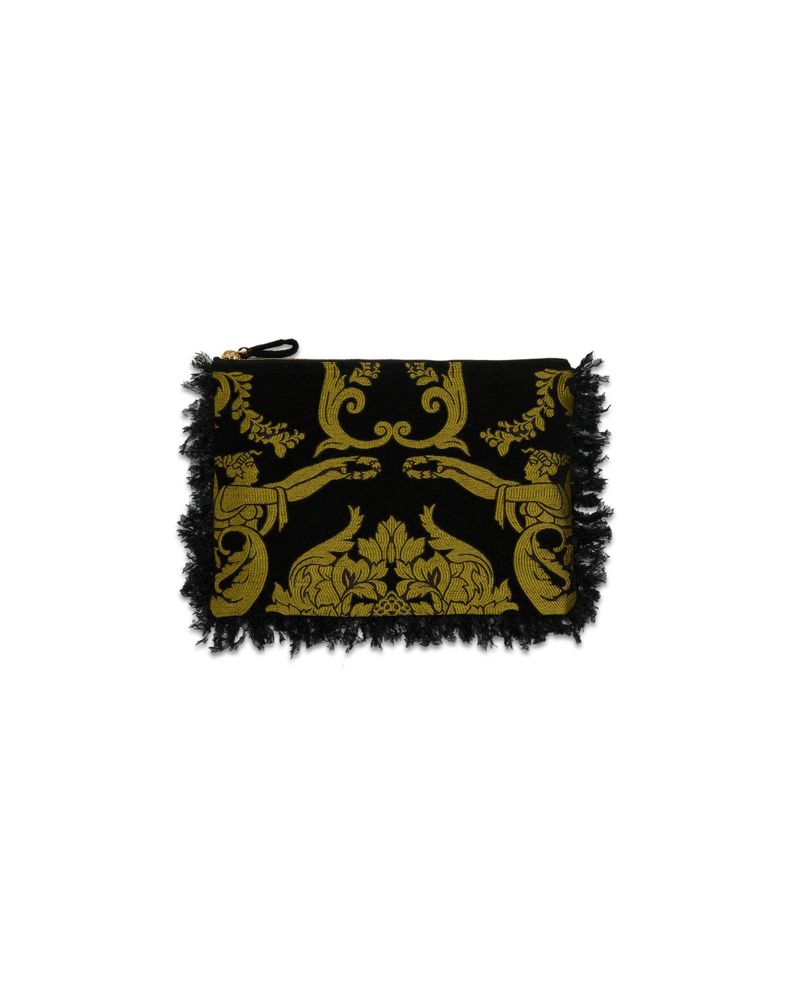 La DoubleJ Party Pochette in Cherubs Black at Luxury Shoes La DoubleJ Party Pochette in Cherubs Black at Luxury Shoes