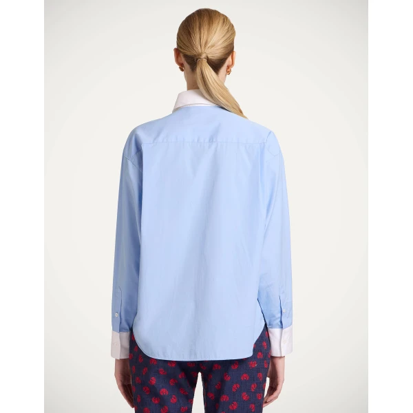La DoubleJ Peggy Shirt in Light Blue, view 3