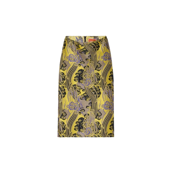Pencil Skirt in Atlantis Yellow