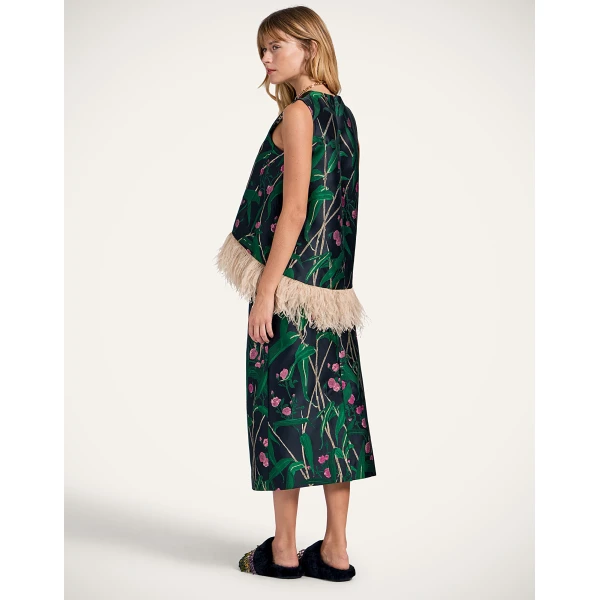 La DoubleJ Pencil Skirt in Bamboo Black, view 3