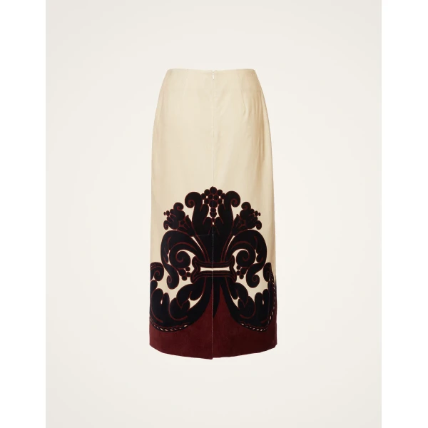 La DoubleJ Pencil Skirt in Corsini Cream, view 6