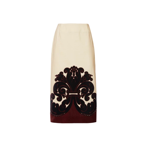 Pencil Skirt in Corsini Cream