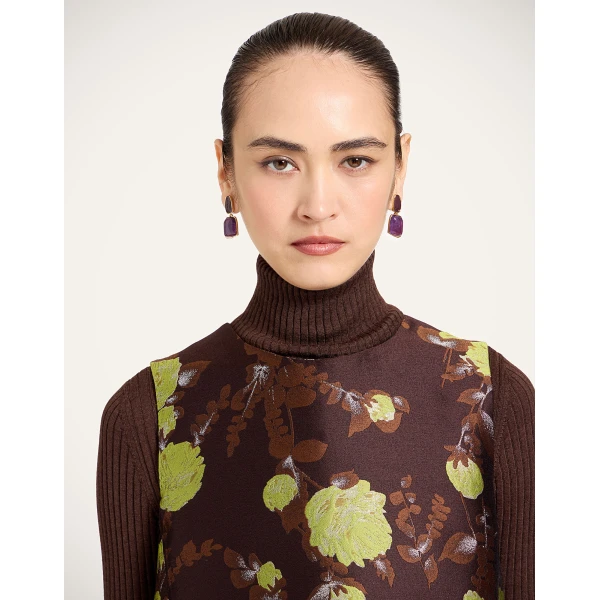 La DoubleJ Pencil Skirt in Devon Brown at Luxury Shoes 