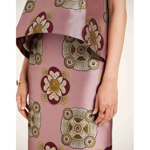 La DoubleJ Pencil Skirt in Nucleus Dusty Pink, view 5