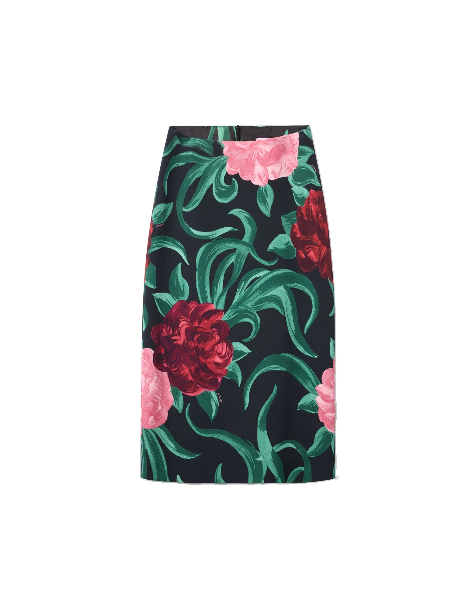 La DoubleJ Pencil Skirt in Peony Black La DoubleJ Pencil Skirt in Peony Black
