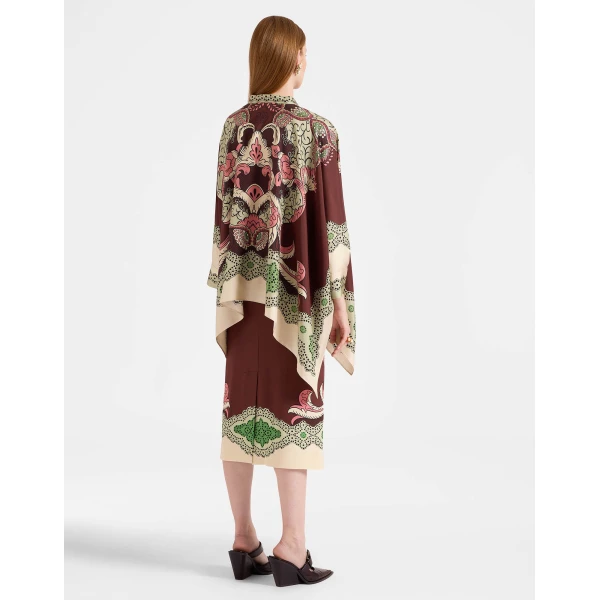 La DoubleJ Pencil Skirt in Portal Brown, view 3