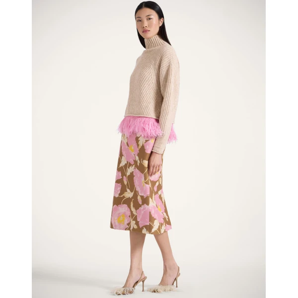 La DoubleJ Pencil Skirt in Sylph Khaki, view 2