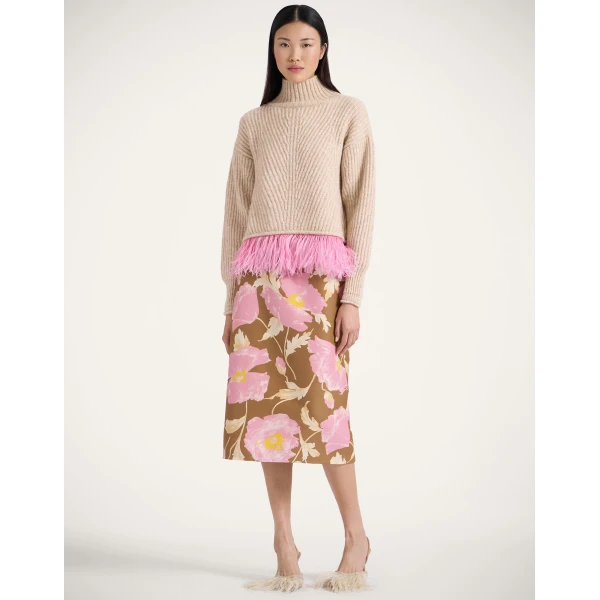 La DoubleJ Pencil Skirt in Sylph Khaki, view 6