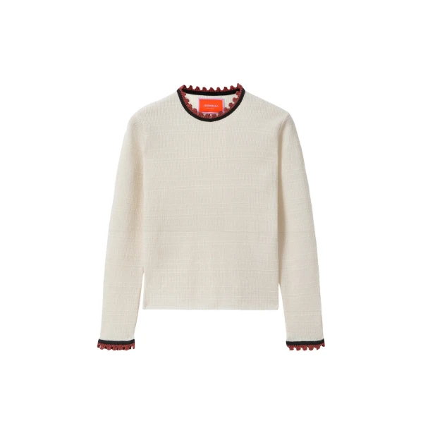 Picket Crew Neck in Ecru