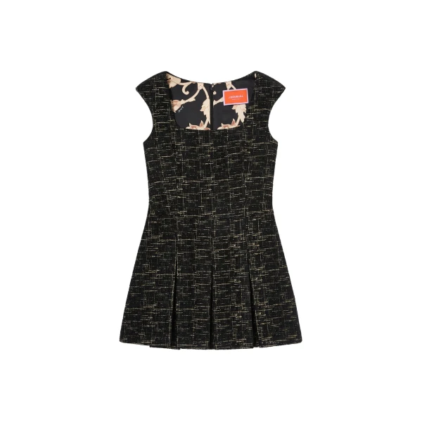 Pixie Dress in Bicolor Black