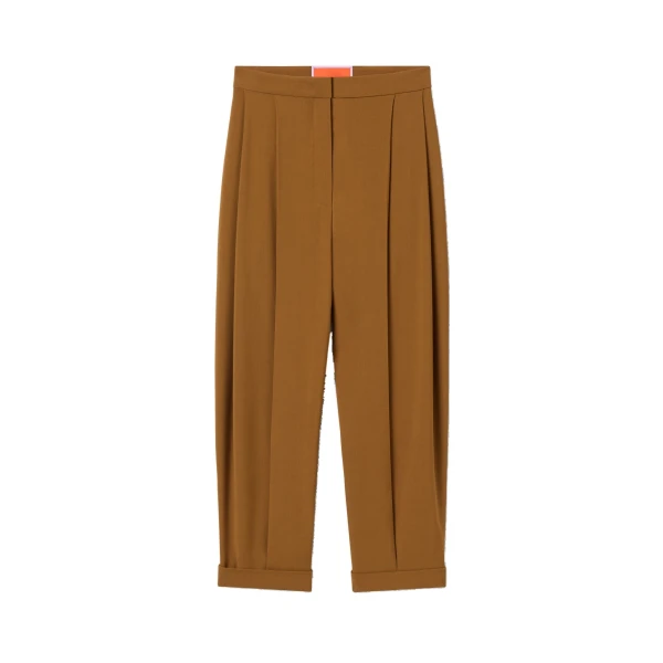 Pleated Pants in Tobacco
