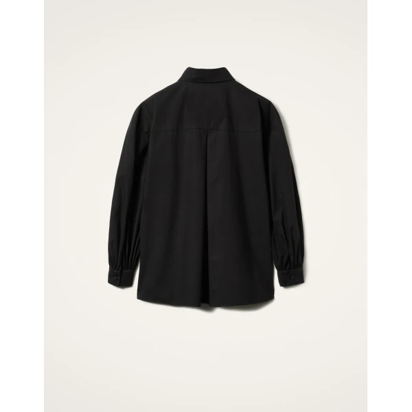 La DoubleJ Poet Shirt in Black, view 6