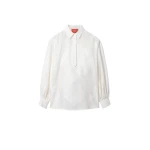 La DoubleJ Poet Shirt in Pineapple Lace White La DoubleJ Poet Shirt in Pineapple Lace White