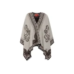La DoubleJ Poncho in Herald Cream at Luxury Shoes 