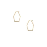 La DoubleJ Portal Hoops in 24K Gold Plate