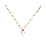 La DoubleJ Portal Necklace in 24K Gold Plate & Howlite at Luxury Shoes 
