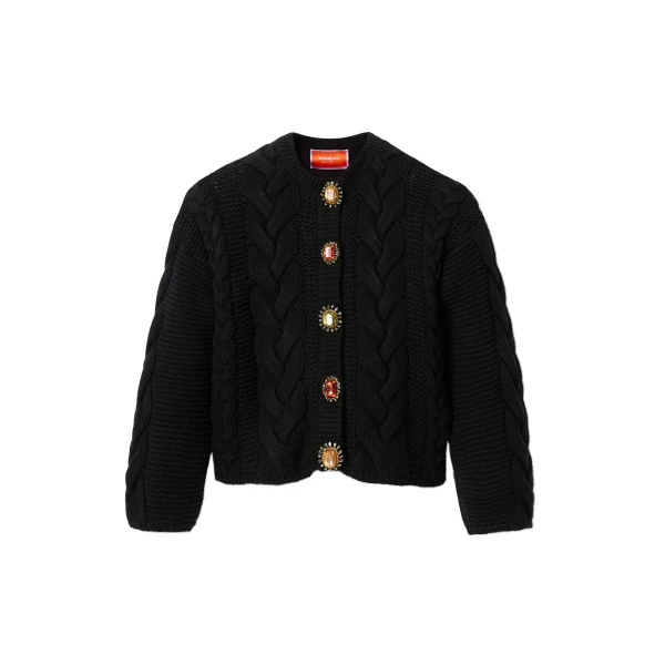 Portrait Cardigan in Black