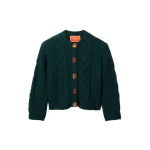 La DoubleJ Portrait Cardigan in Green La DoubleJ Portrait Cardigan in Green