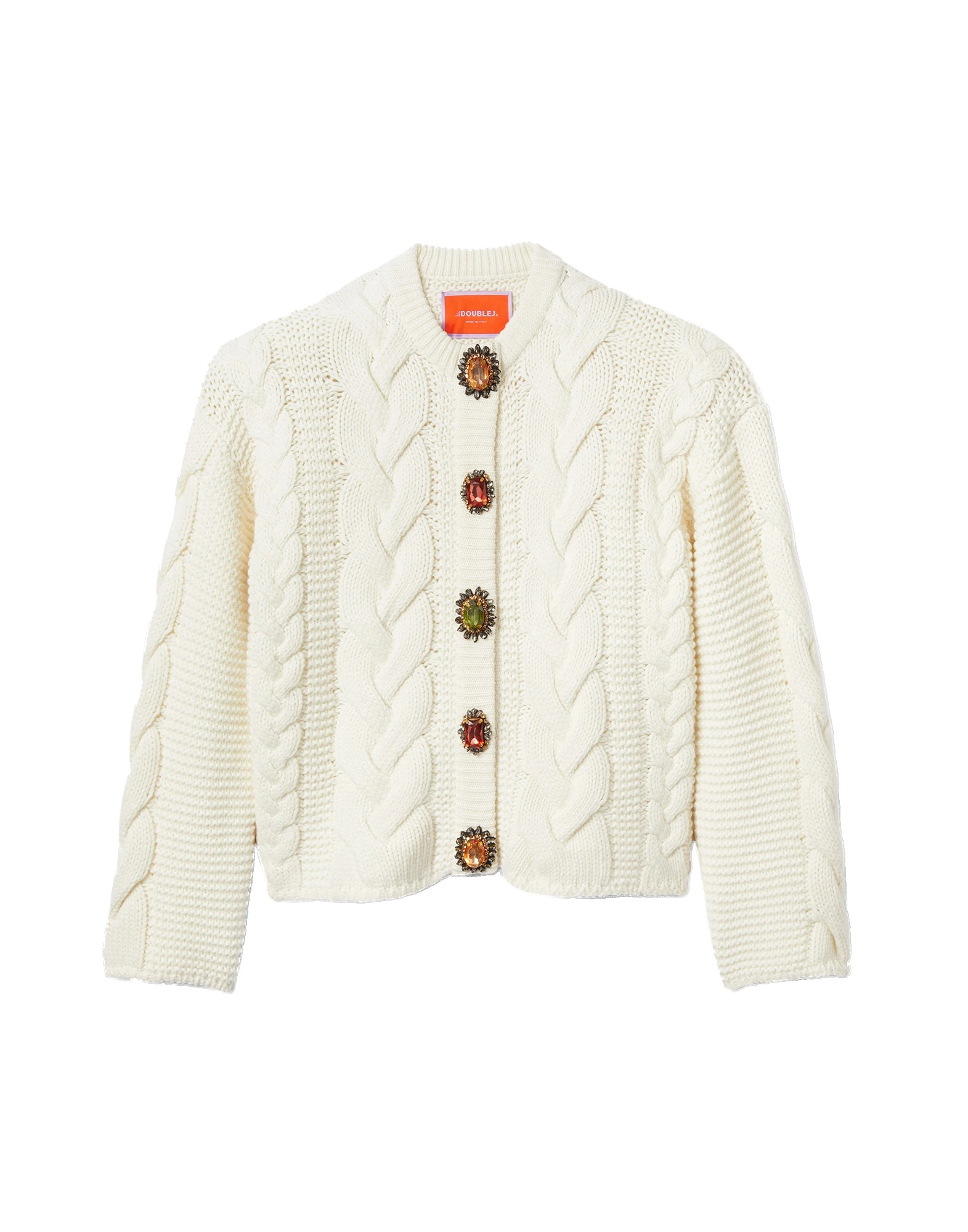 La DoubleJ Portrait Cardigan in Ivory La DoubleJ Portrait Cardigan in Ivory
