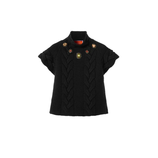 La DoubleJ Portrait Top in Black