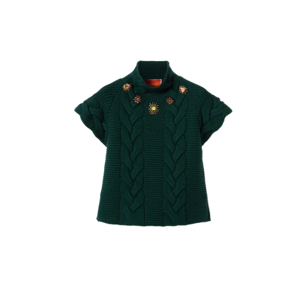 La DoubleJ Portrait Top in Green