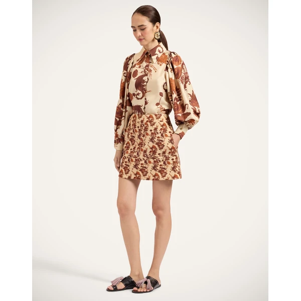 La DoubleJ Pouf Shirt in Coven Buttercream at Luxury Shoes 