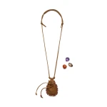 La DoubleJ Power Pouch With Crystals in Tan at Luxury Shoes 