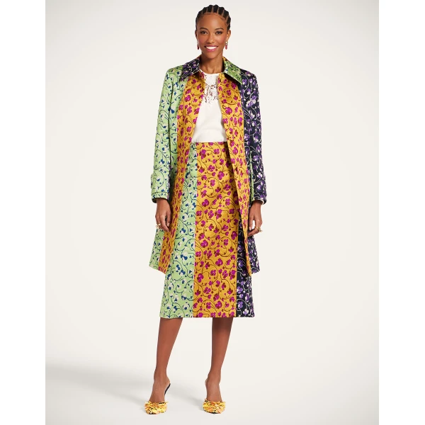 La DoubleJ Precious Coat in Honeysuckle Tricolor Yellow, view 4