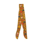 La DoubleJ Printed Tights in Botticelli Rust at Luxury Shoes 